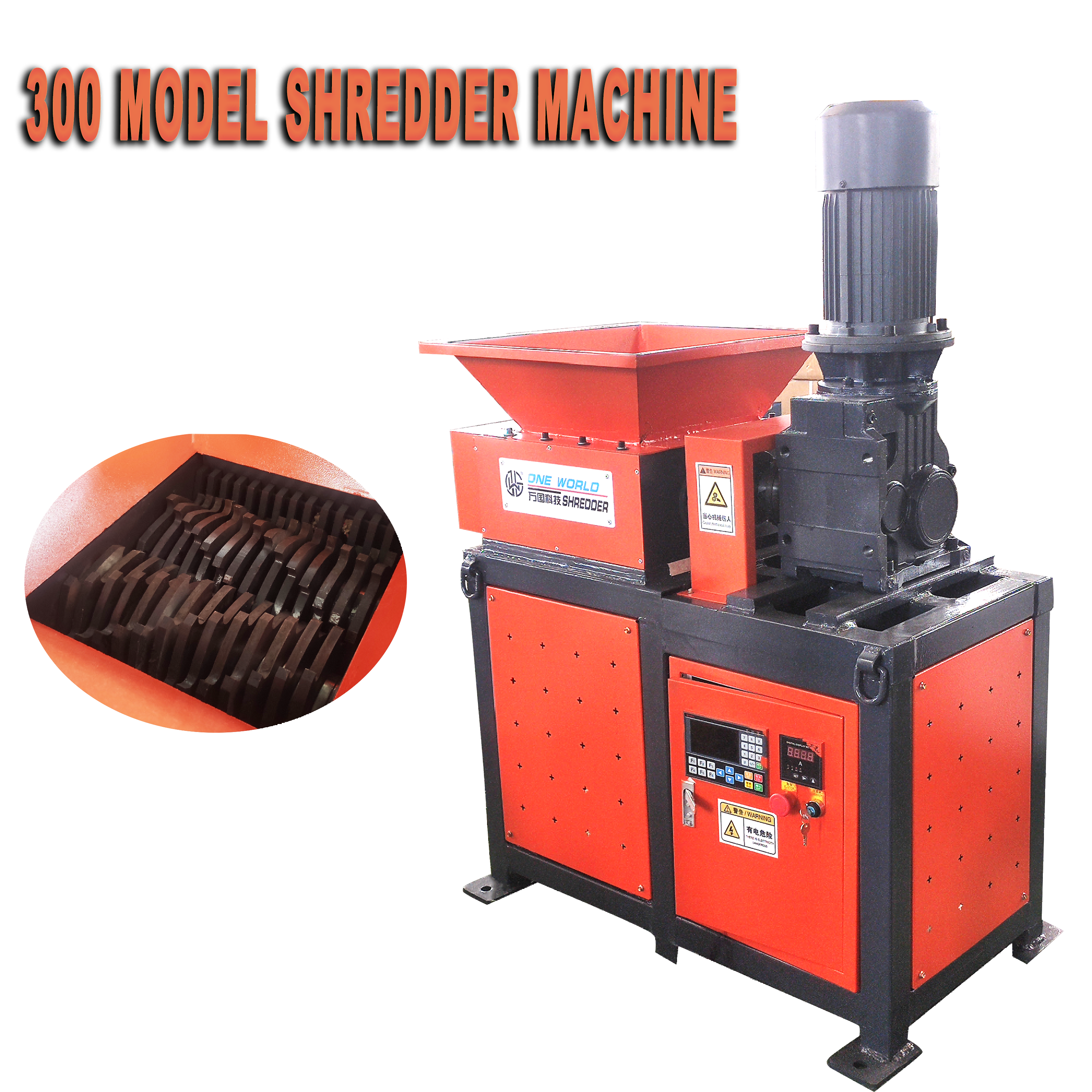 Mini plastic utres shredder apparatus comprimens machina 