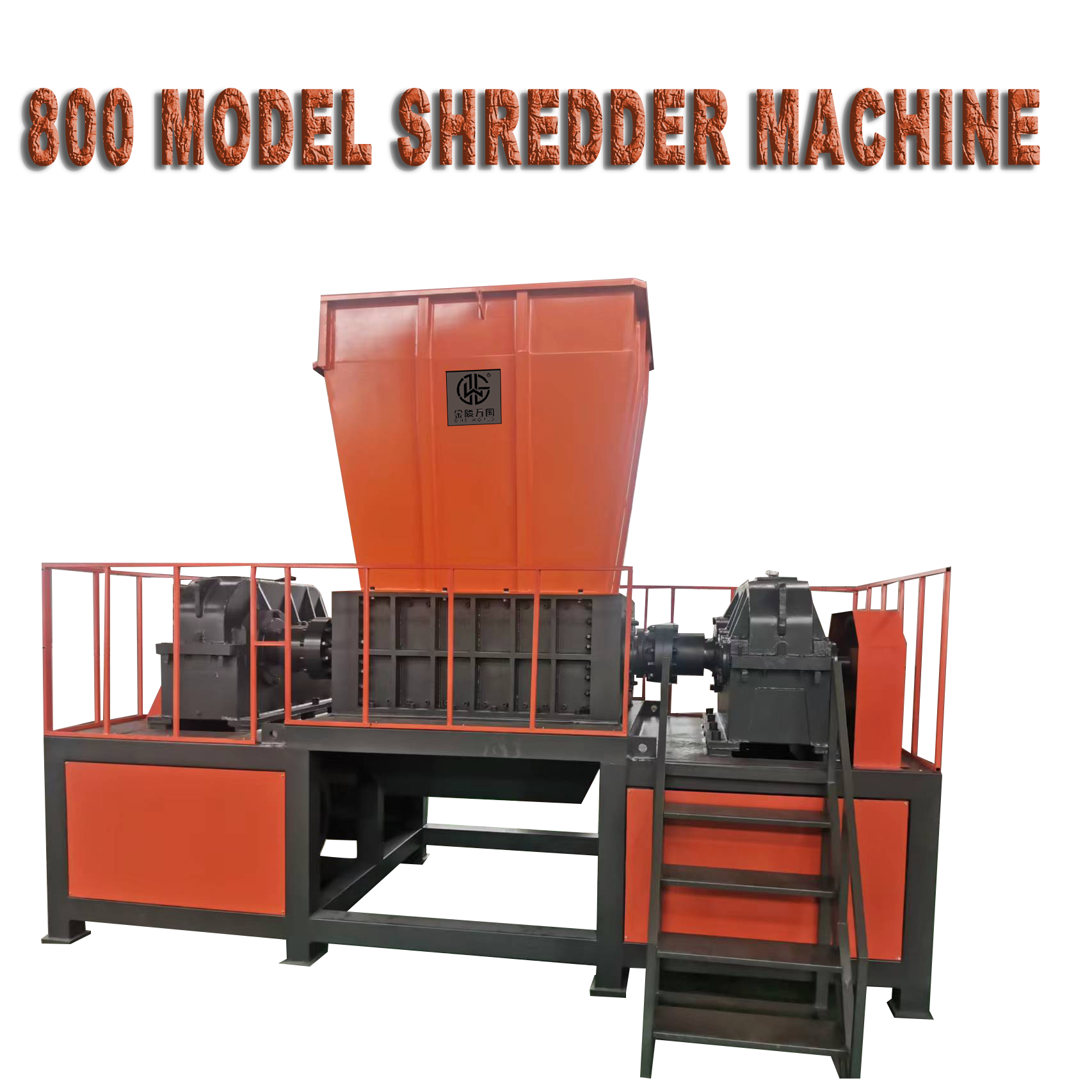 DC Model Large Duplex Shaft Shredder Machina pro Metal Sheet comminutio 